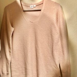 Gap light pink wool blend sweater